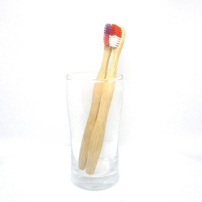 biodegradable bamboo toothbrush in paper bag FSC approved